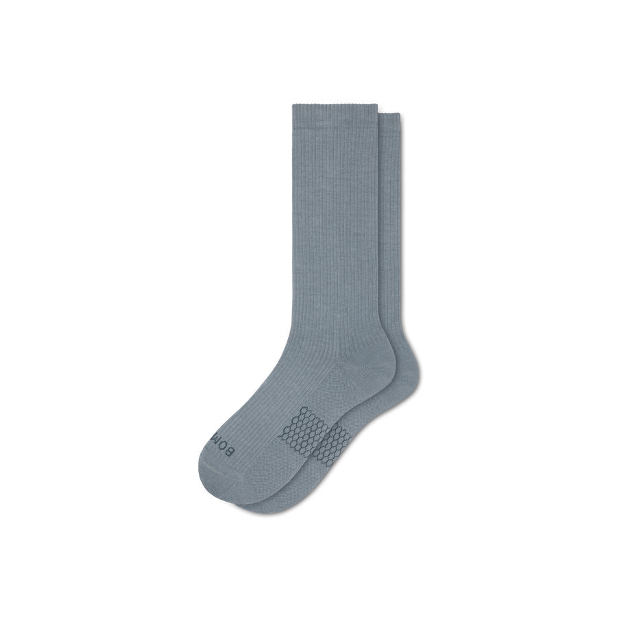Men's Modern Rib Calf Socks - Classic Travel Fit