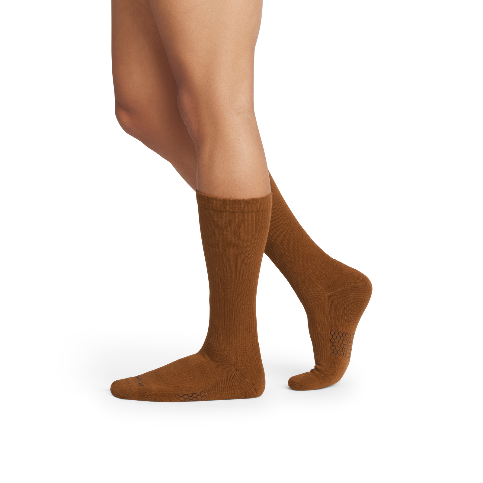 Modern Rib Calf Socks - toffee MO1 [10034]