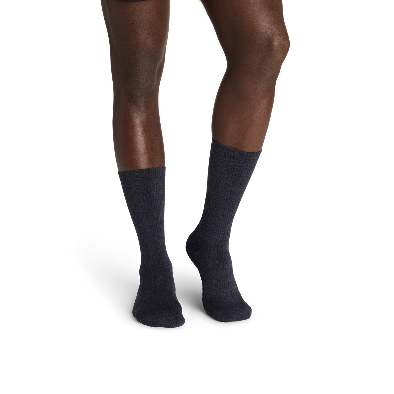 Modern Rib Calf Socks - black charcoal MO1 [10035]