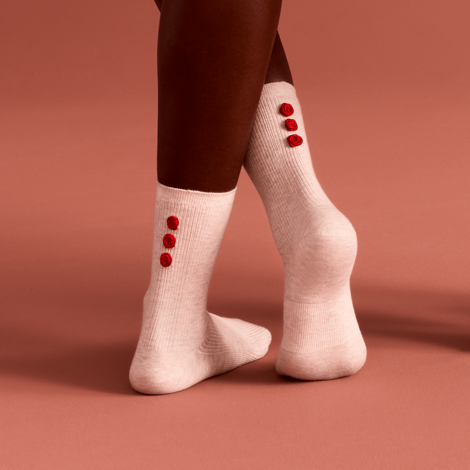 Lightweight Half Calf Socks - sandy rose WO [LIFESTYLE] [10085]