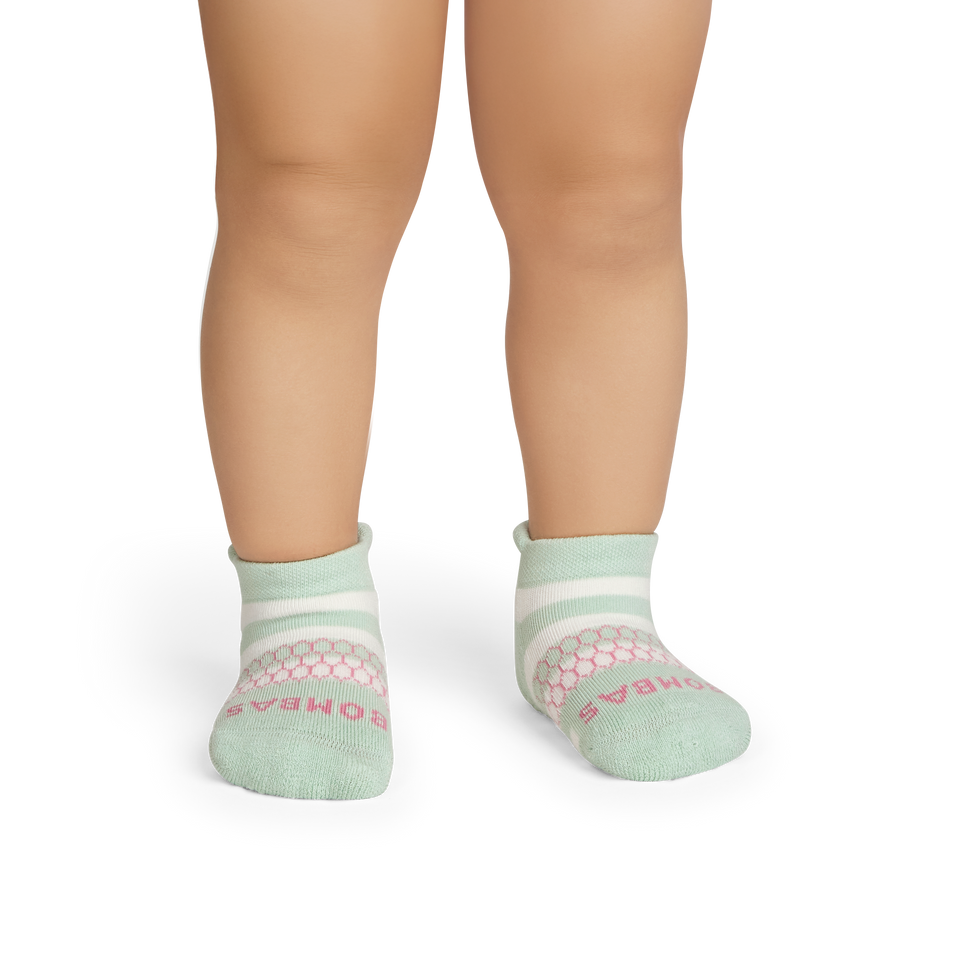 Toddler Gripper Ankle Socks - mint foam TO1 [10139]