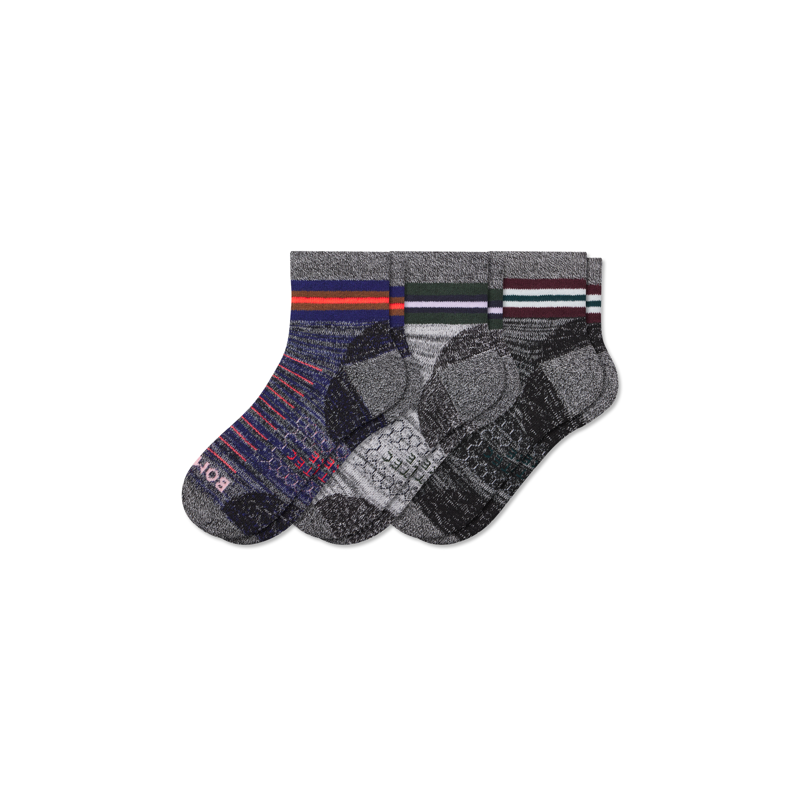 Men's Hiking Quarter Sock 3-Pack - L [10204]
