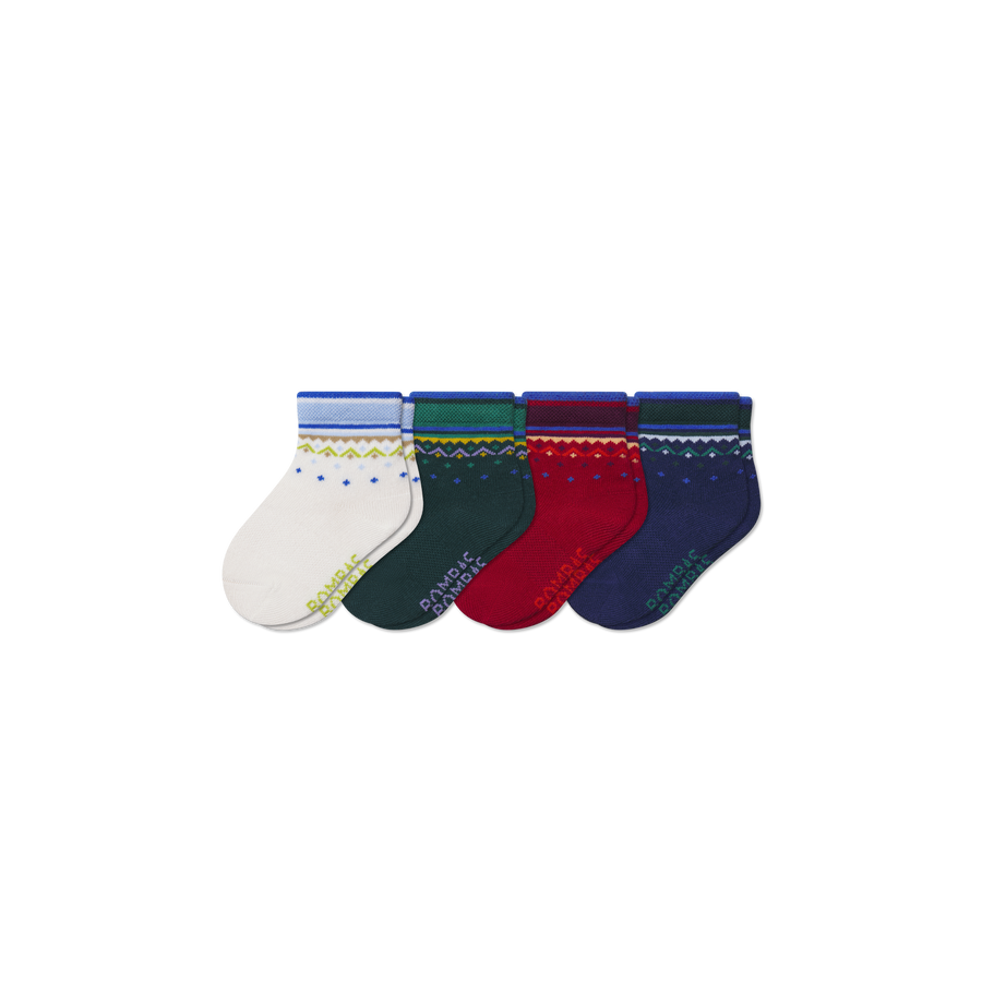 Toddler Lightweight Calf Sock 4-Pack - Outdoor Crew Wear