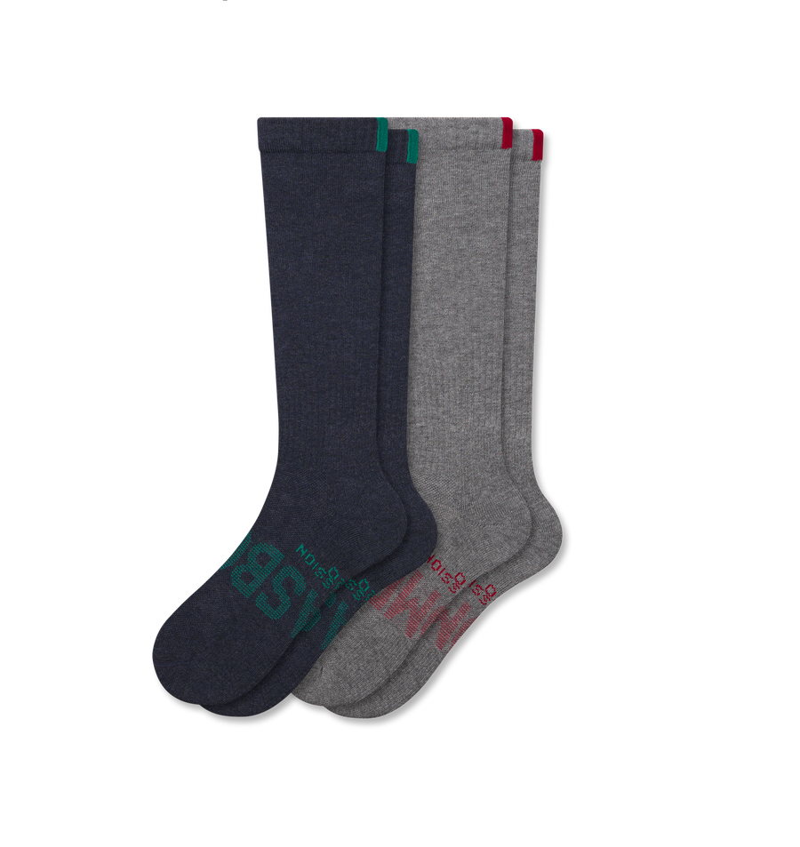 Women’s Everyday Compression Knee High Sock 2-Pack Gift Box - Daily Recovery Control