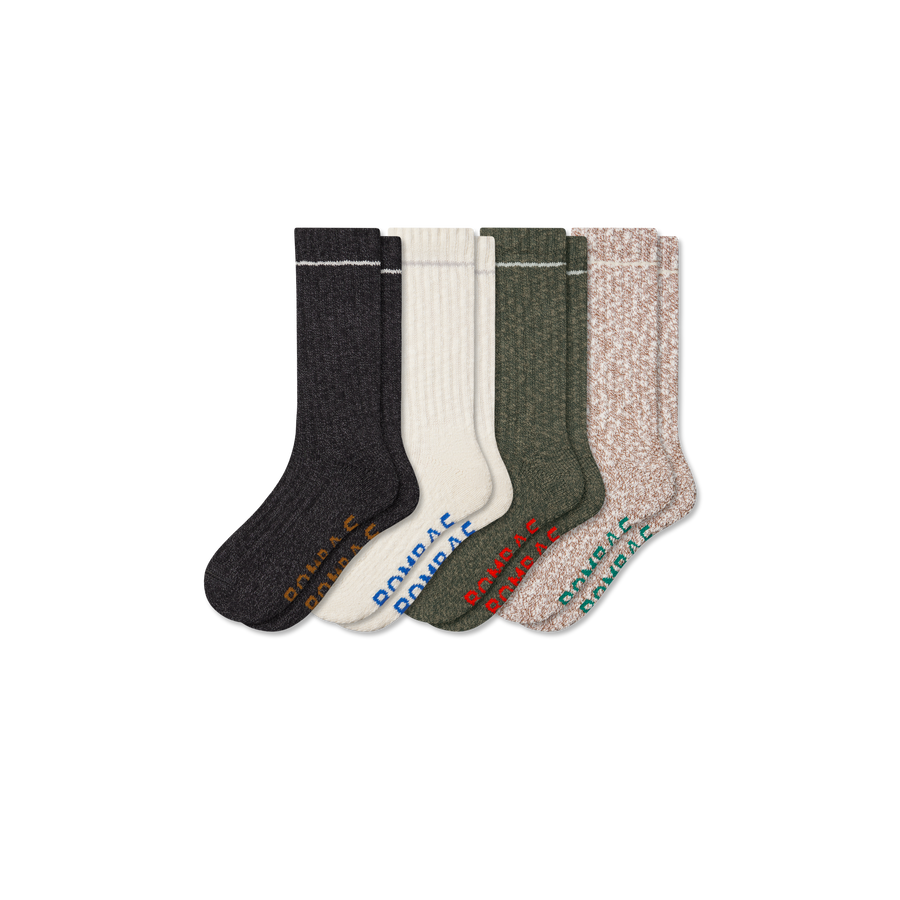 Men's Chunky Ragg Calf Sock 4-Pack - Light Lounge Move