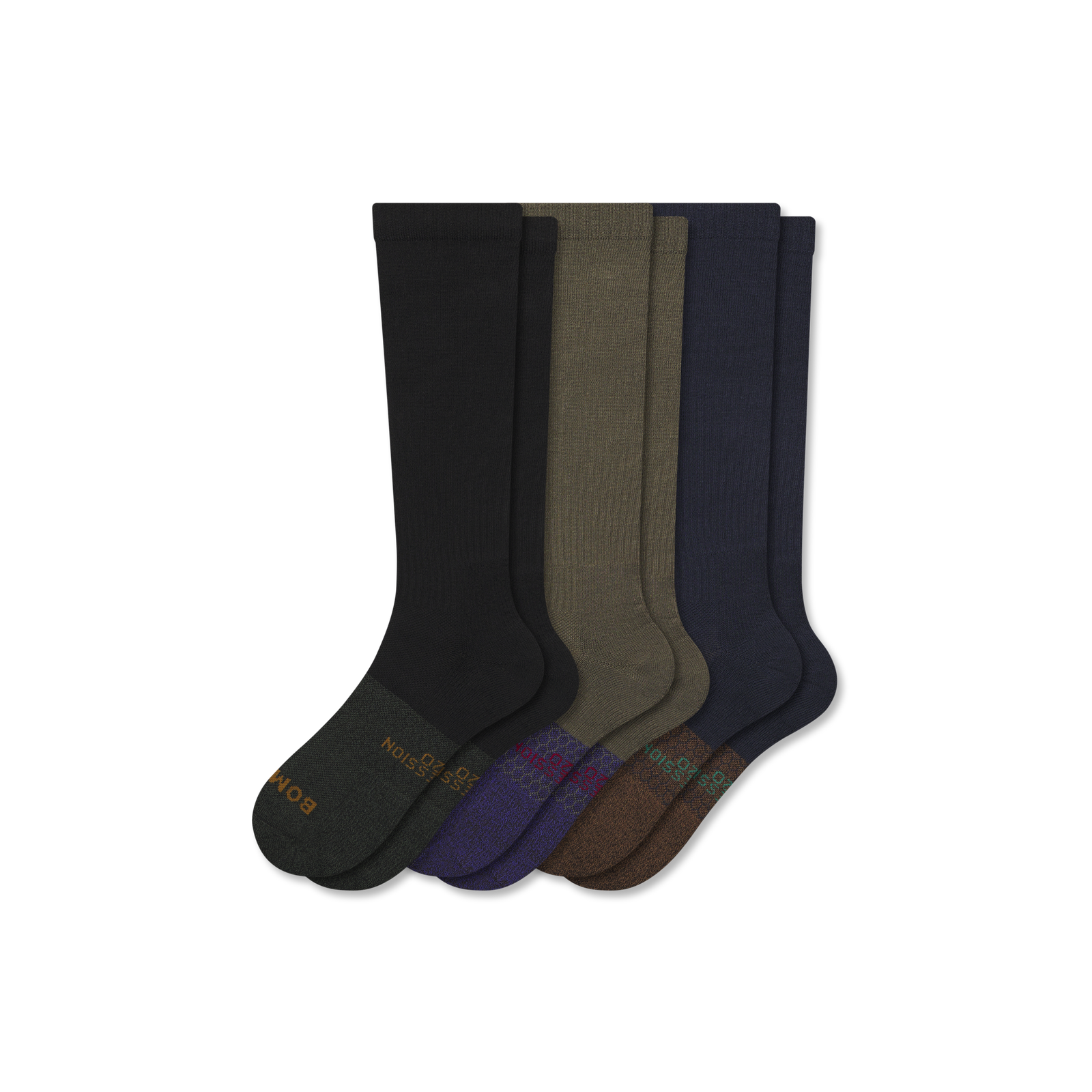 Men's Everyday Compression Sock 3-Pack (15-20mmHg) - balsam navy mix L [10246]