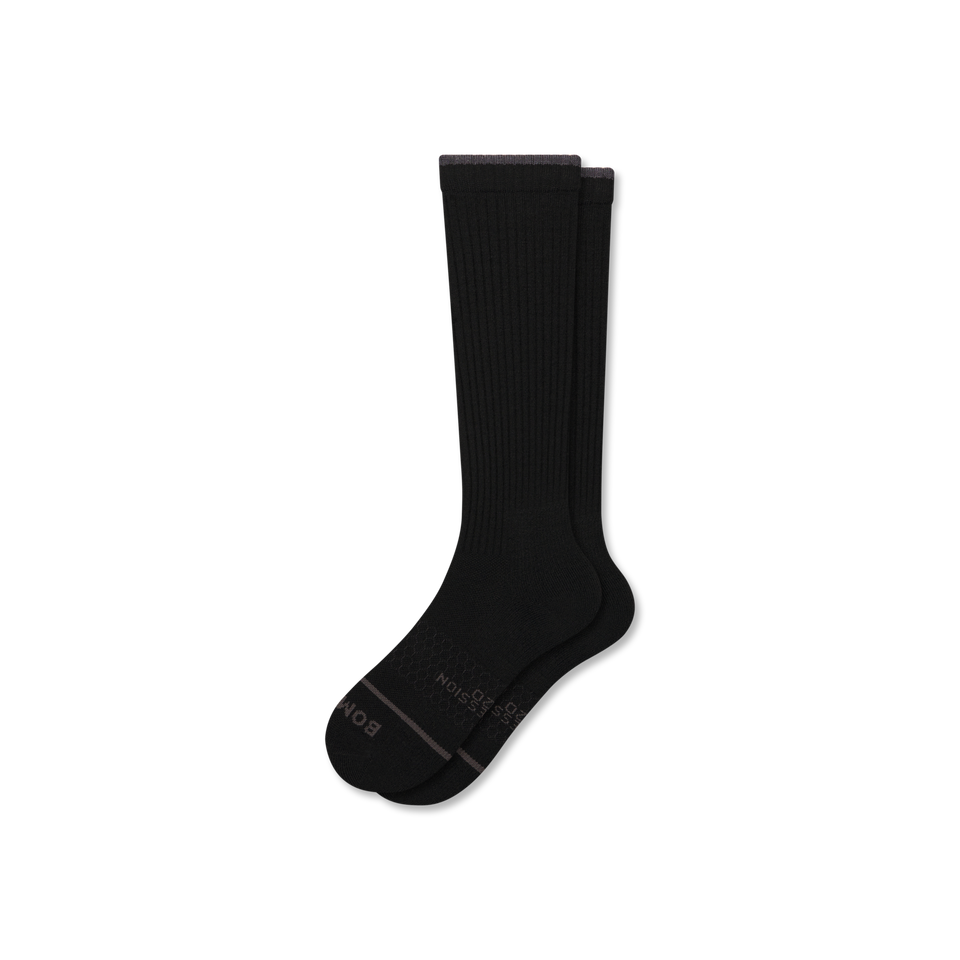 Merino Wool Everyday Compression Socks (15-20mmHg) - black L [10250]