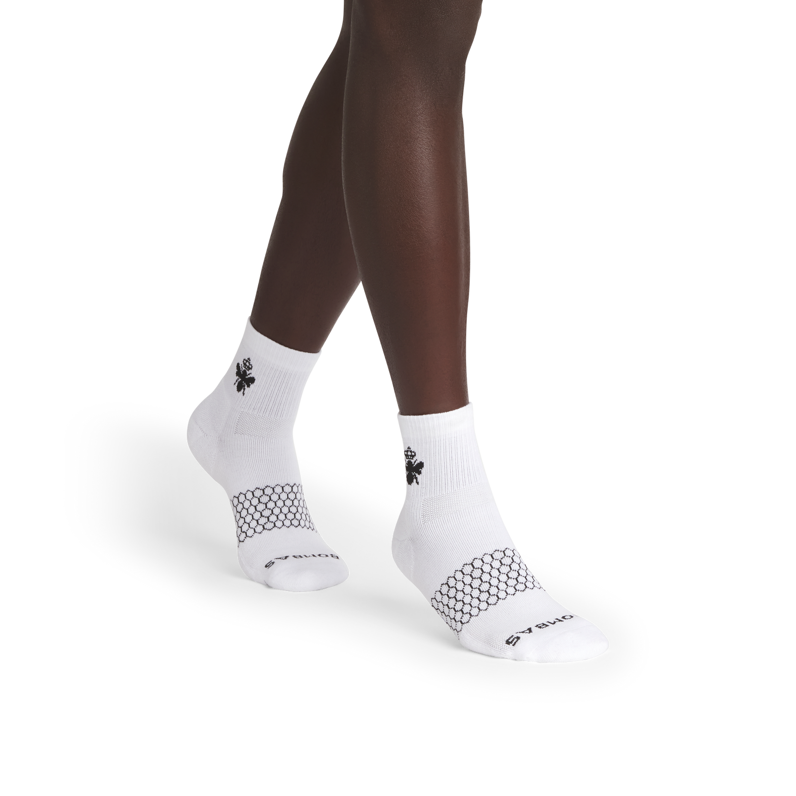 All-Purpose Performance Quarter Socks - white black MO1 [10336]