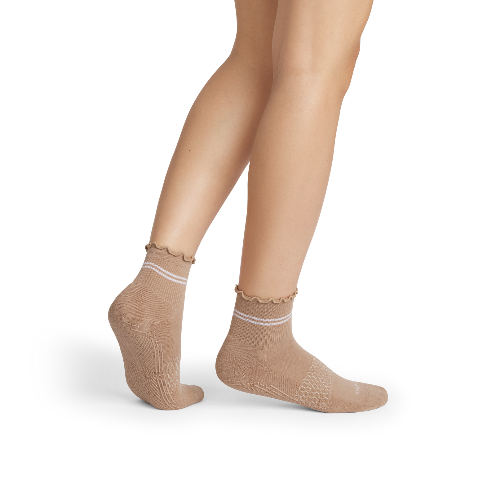 Studio Gripper Quarter Socks - maple tan WO1 [10351]
