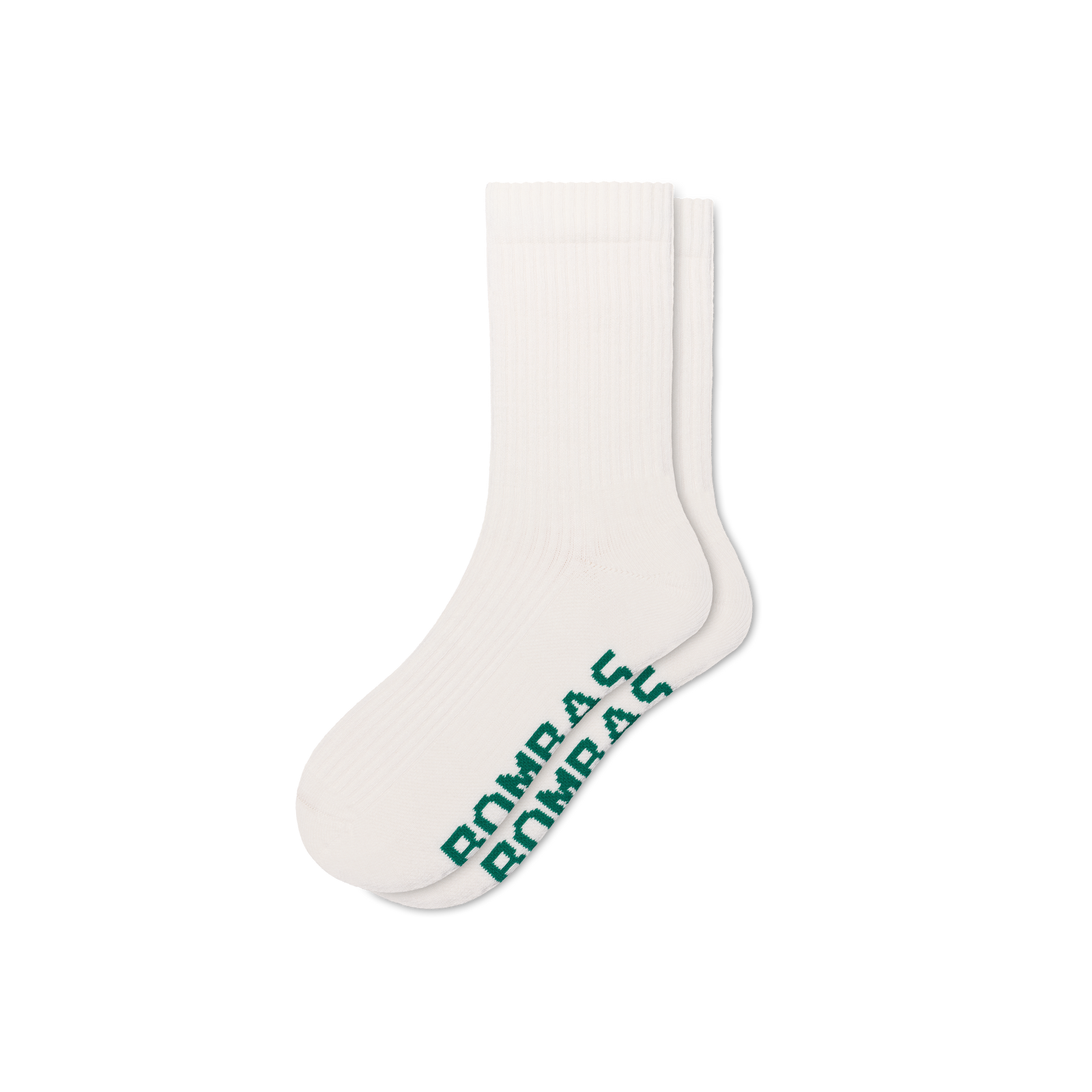 Summer Slub Half Calf Socks - Soft White L [10392]