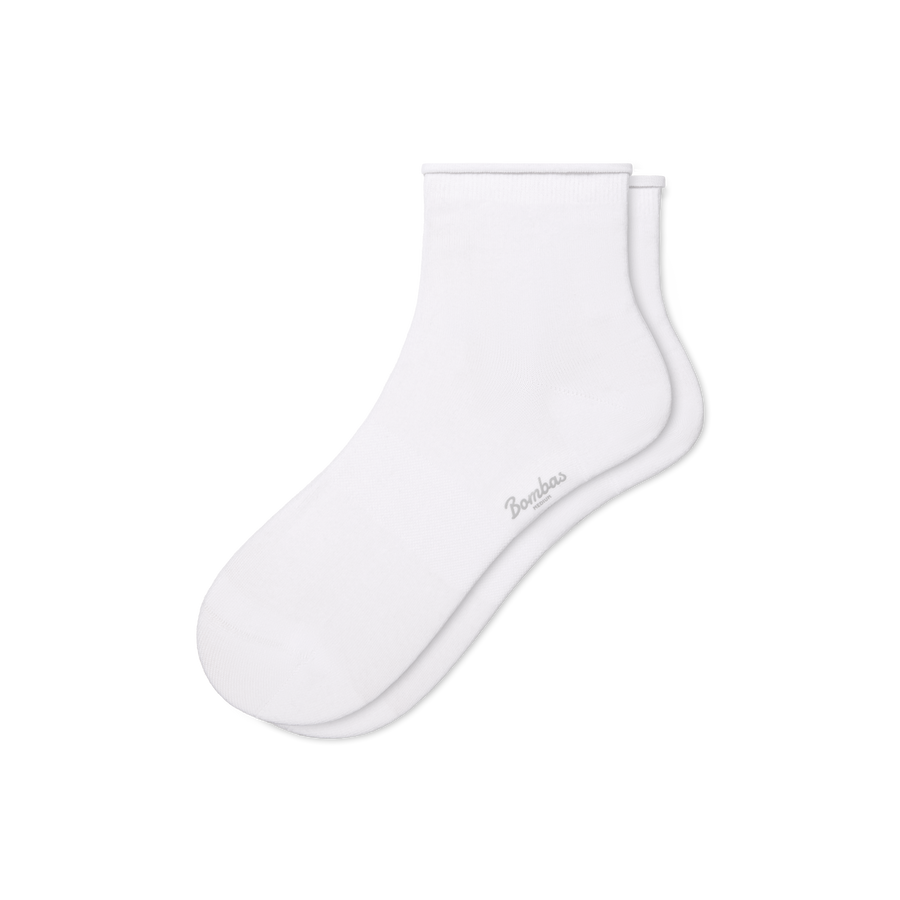 Women’s Roll Top Quarter Socks - Cozy Trail Support