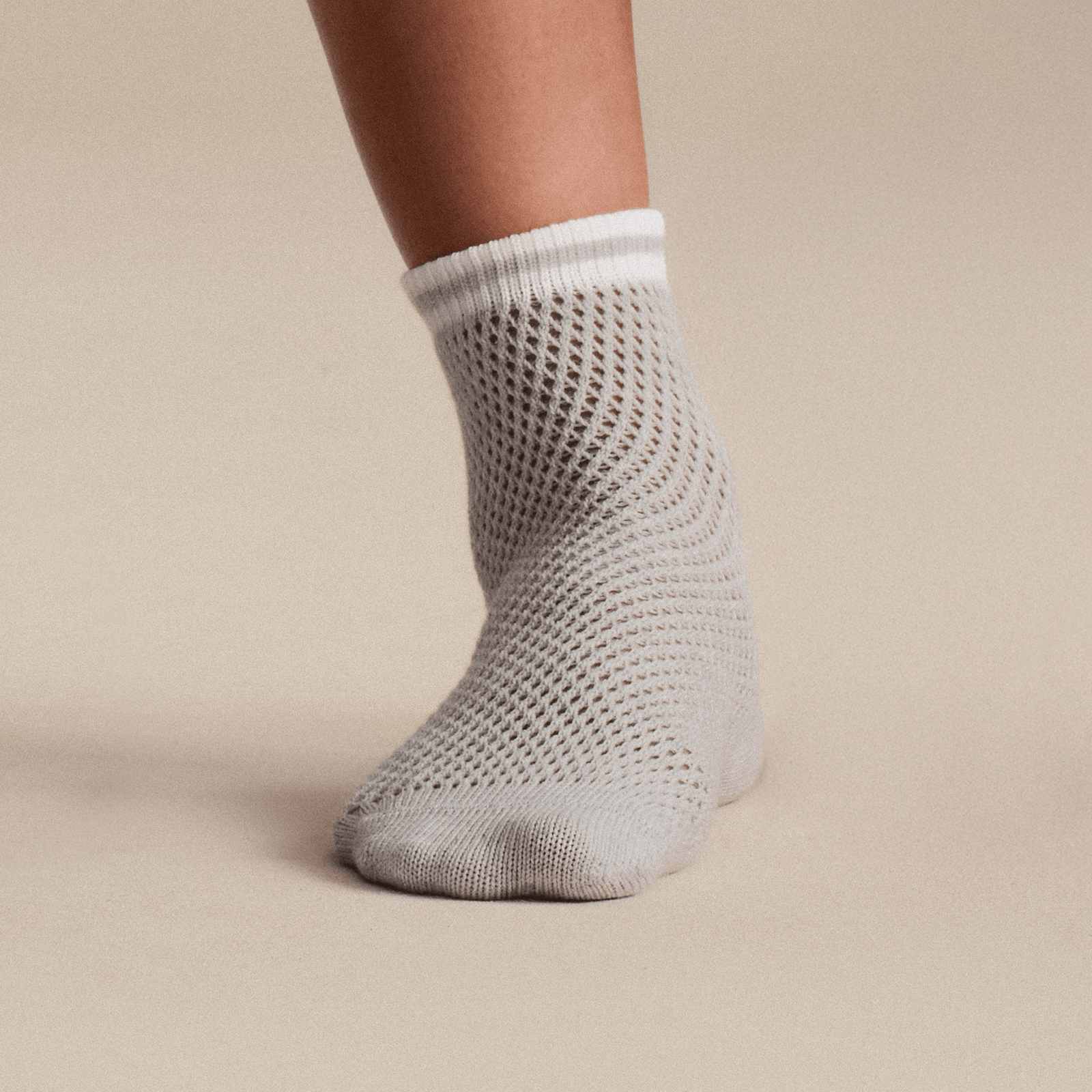 Open Knit Quarter Socks - Varsity Grey [LIFESTYLE] [10428]