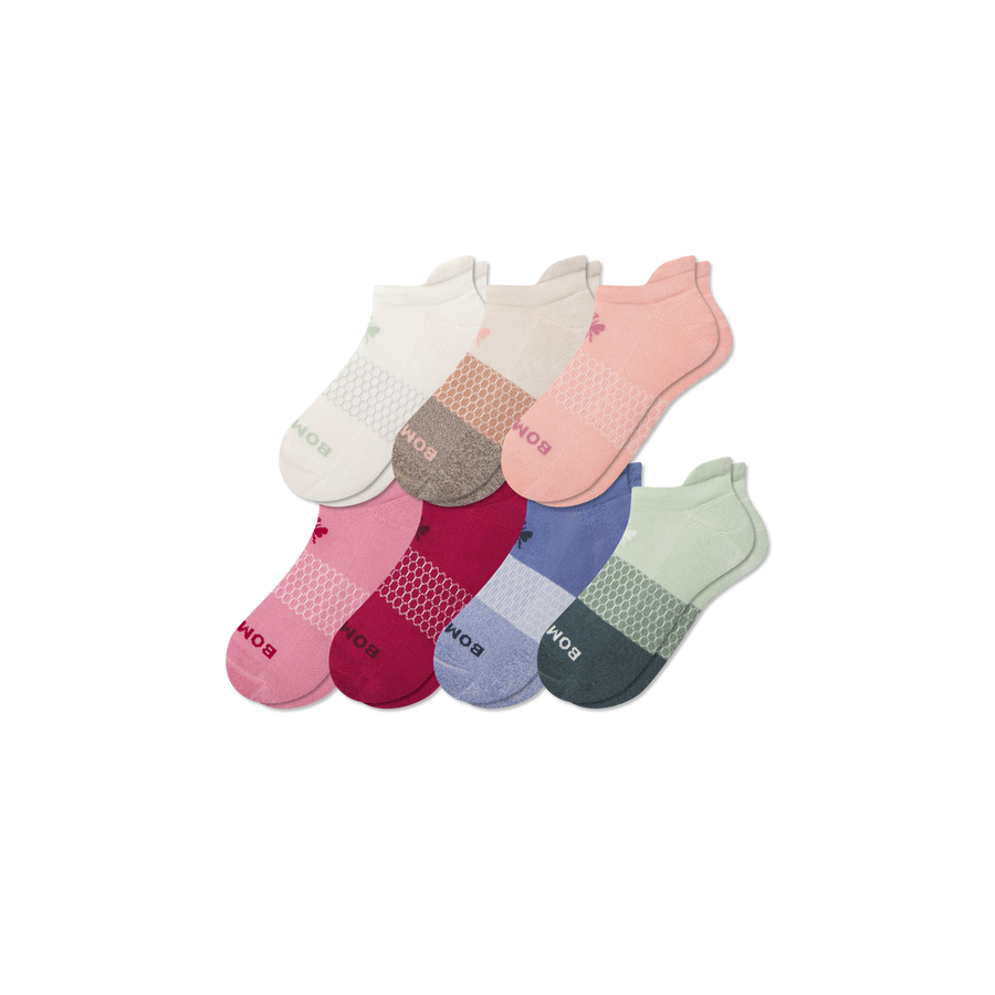 Women's Week of Bombas Ankle Sock 7-Pack - Light Hike Step
