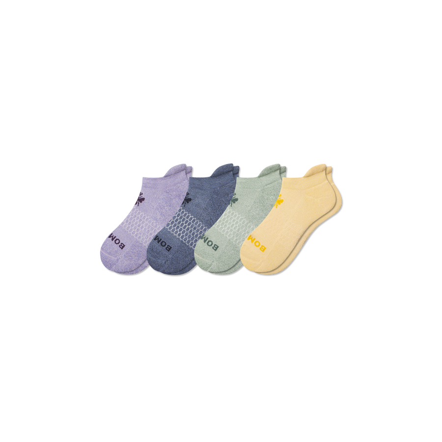 Youth Marl Ankle Sock 4-Pack - Modern Low Cut Move