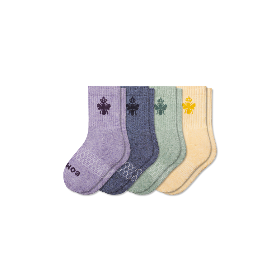 Junior Marl Calf Sock 4-Pack - Cozy Support