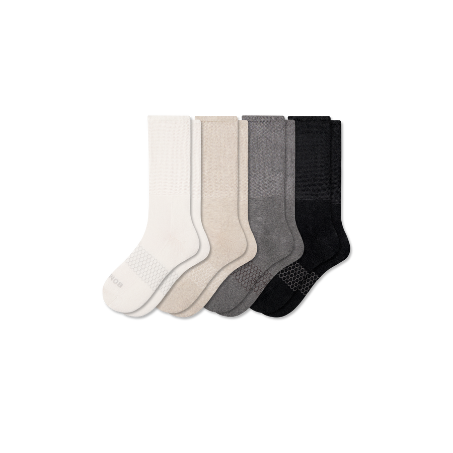 Men's Wide Calf Sock 4-Pack - Steady Studio Step