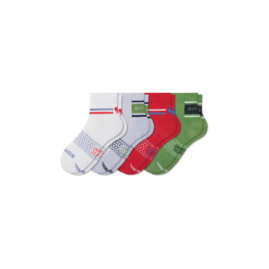 Youth All Sport Quarter Sock 4-Pack - Race Day Fit