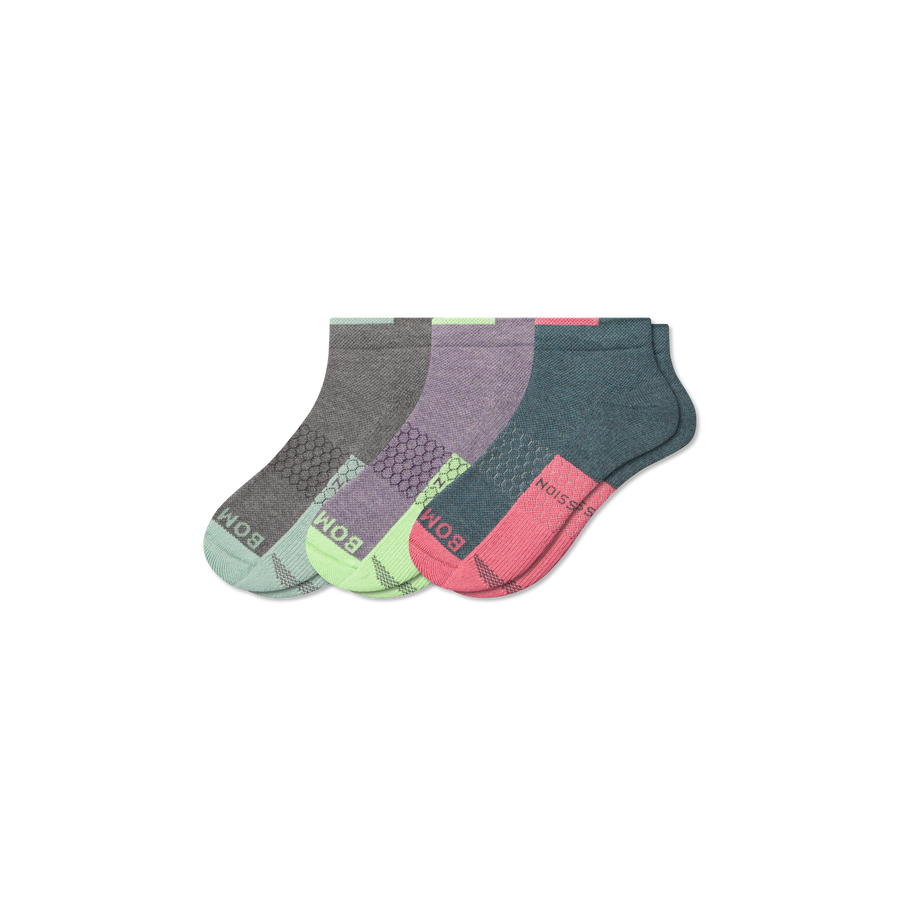 Women's Performance Compression Ankle Sock 3-Pack - Sport Training Fit