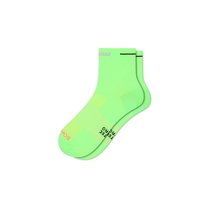 Run Pro Quarter Socks - neon lime L [11061]