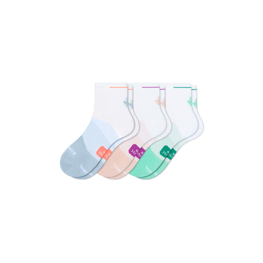 Women's Run Quarter Sock 3-Pack - Smooth Crew Move