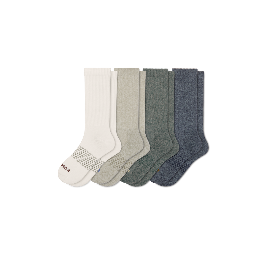 Men's Marl Calf Sock 4-Pack - Soft Trail Wear