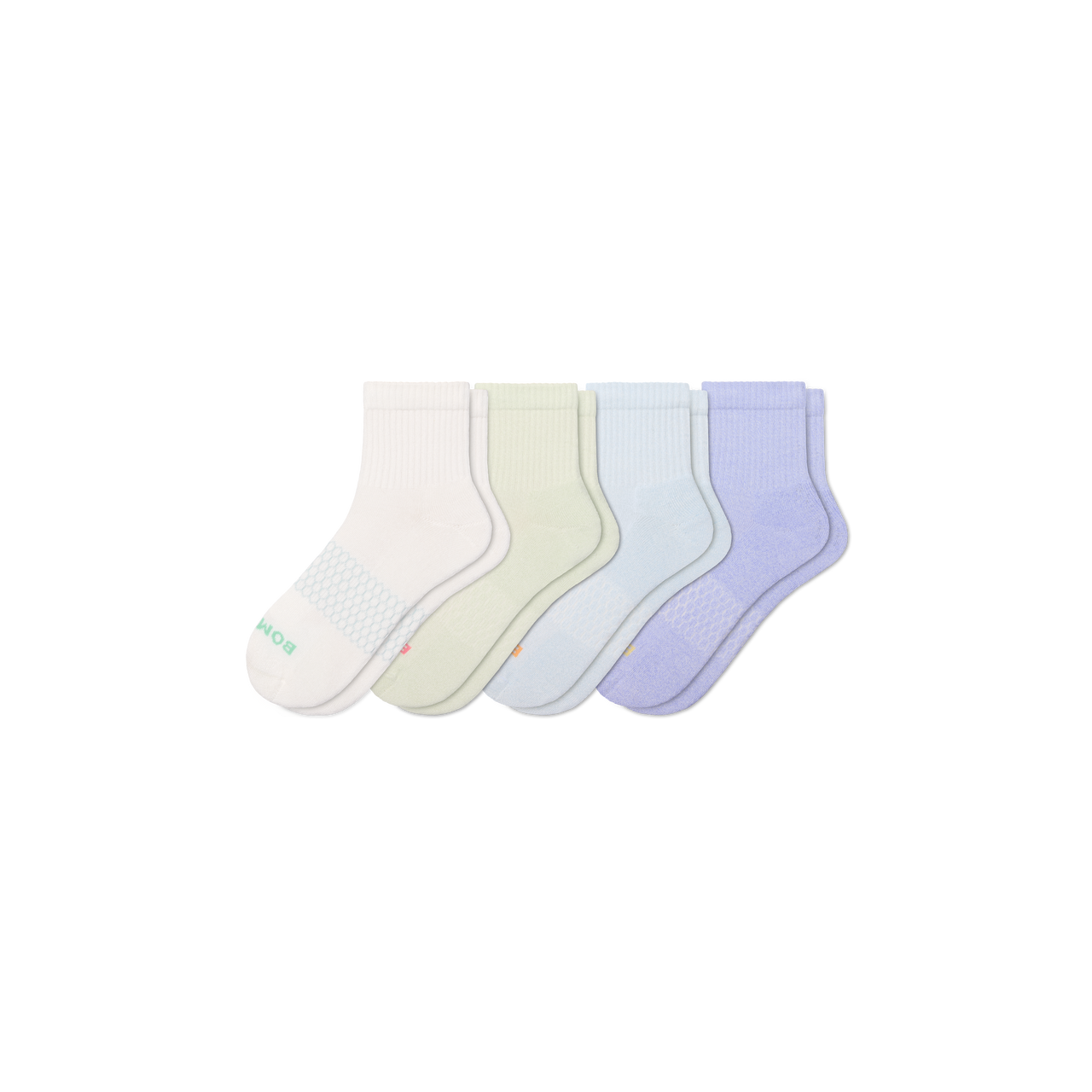 Women's Quarter Sock 4-Pack - cloud mint mix L [11185]
