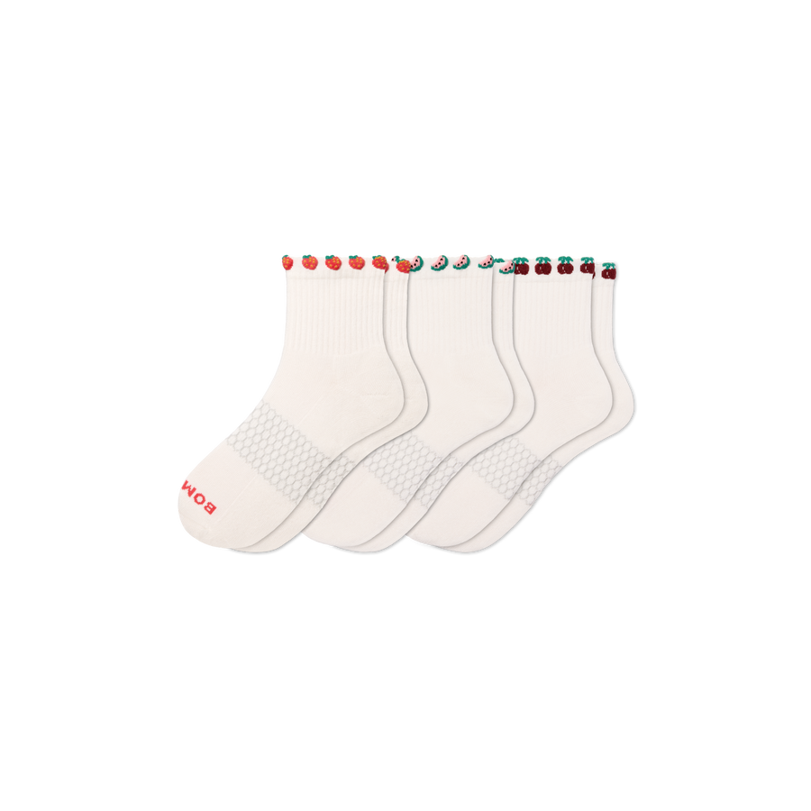 Women's Farmer's Market Quarter Sock 3-Pack - Steady No Show Step
