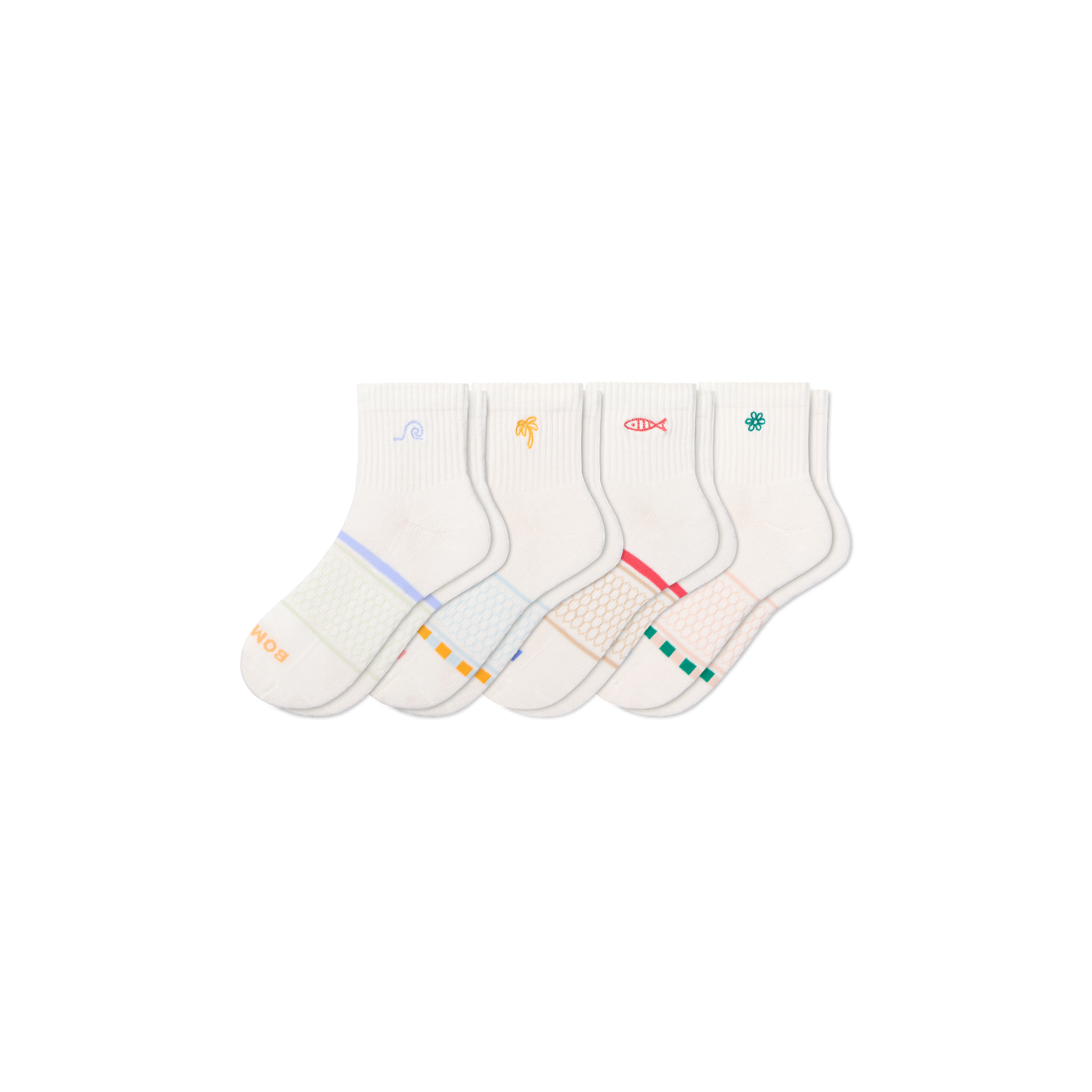 Quarter Socks - Tropic Palm Mix L [11192]