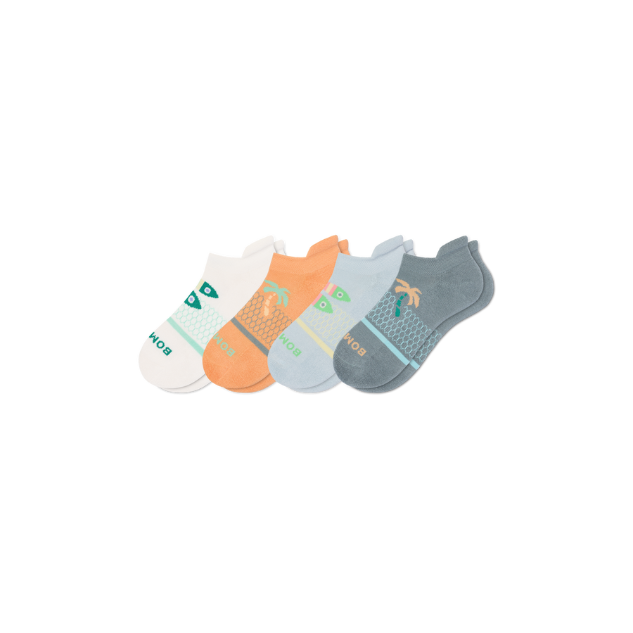 Youth Seaside Ankle Sock 4-Pack - Light Move