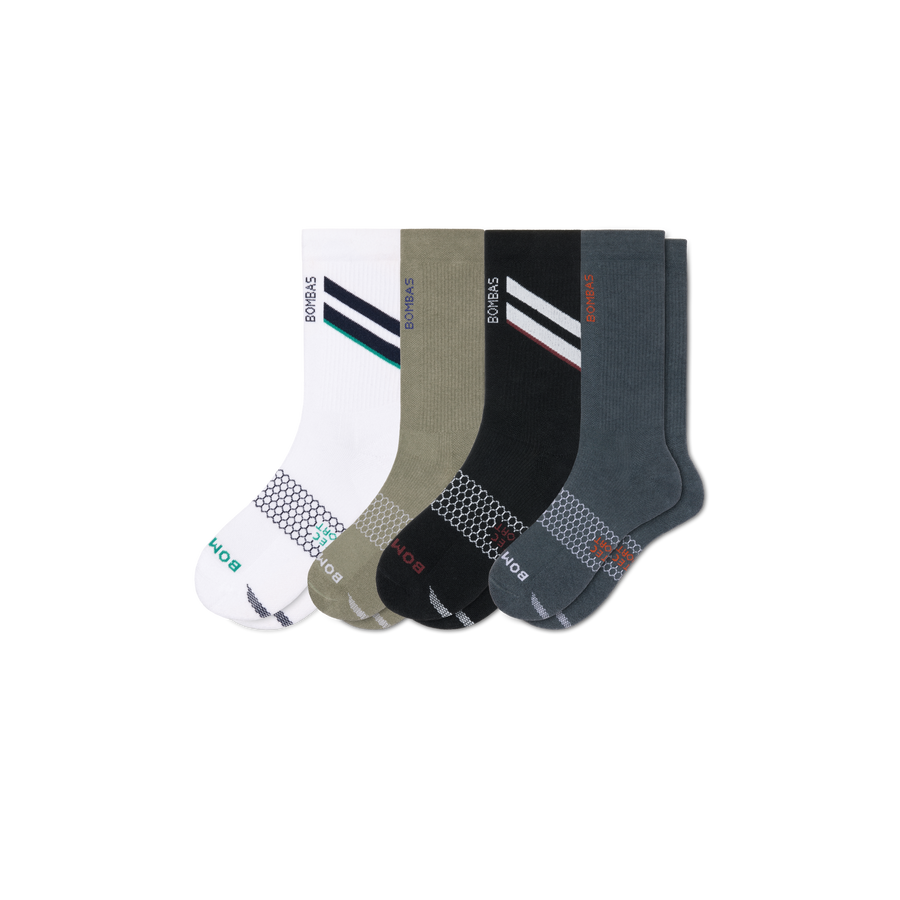 Men's All Sport Calf Sock 4-Pack - Soft Home Fit