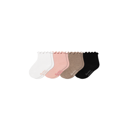 Baby Frilly Calf Socks (0-6 months) - pink shadow mix L [11220]
