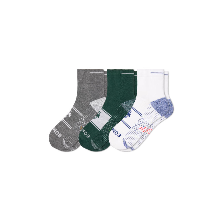 Men's Golf Quarter Sock 3-Pack - Breathable Recovery Wear