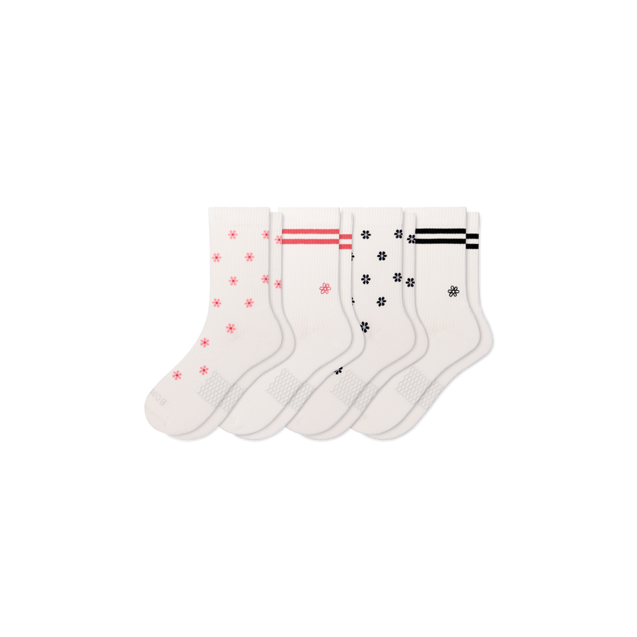 Women's Modern Rib Half Calf Sock 4-Pack - Light Recovery Pair