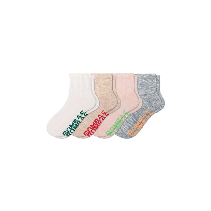 Women's Summer Ragg Quarter Sock 4-Pack - Classic Ankle Move
