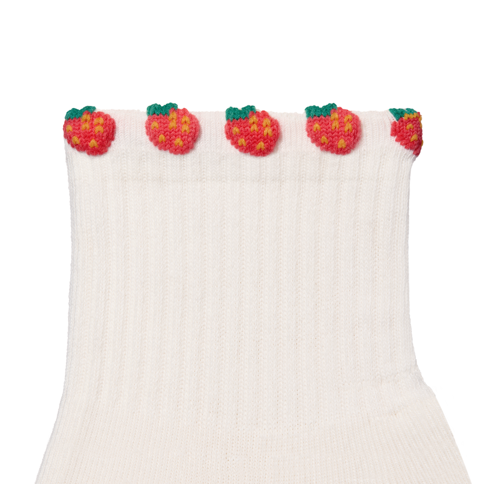 Quarter Socks - Strawberries Detail [11326]