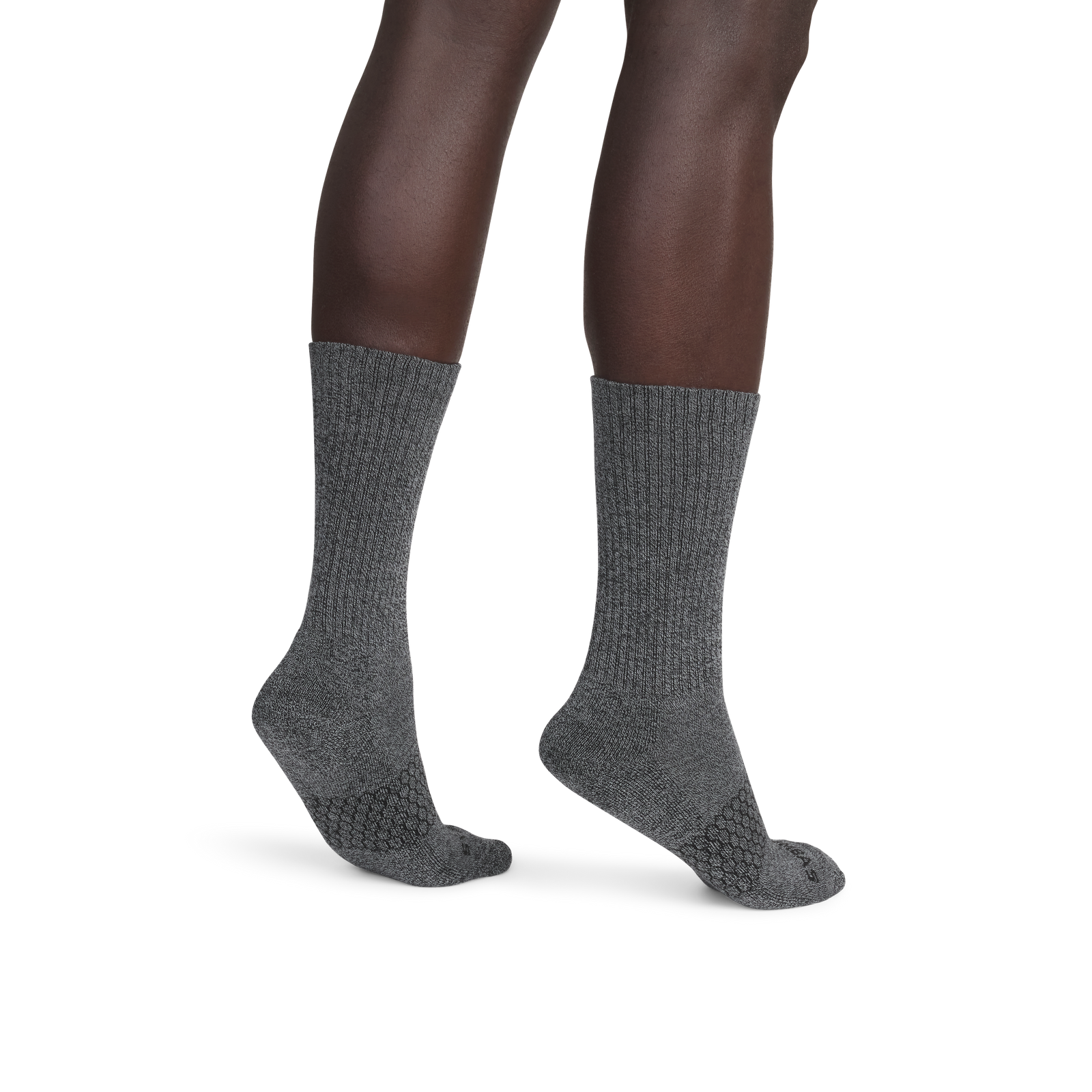 Marl Calf Socks - Black / Dark Grey MO2 [3129]