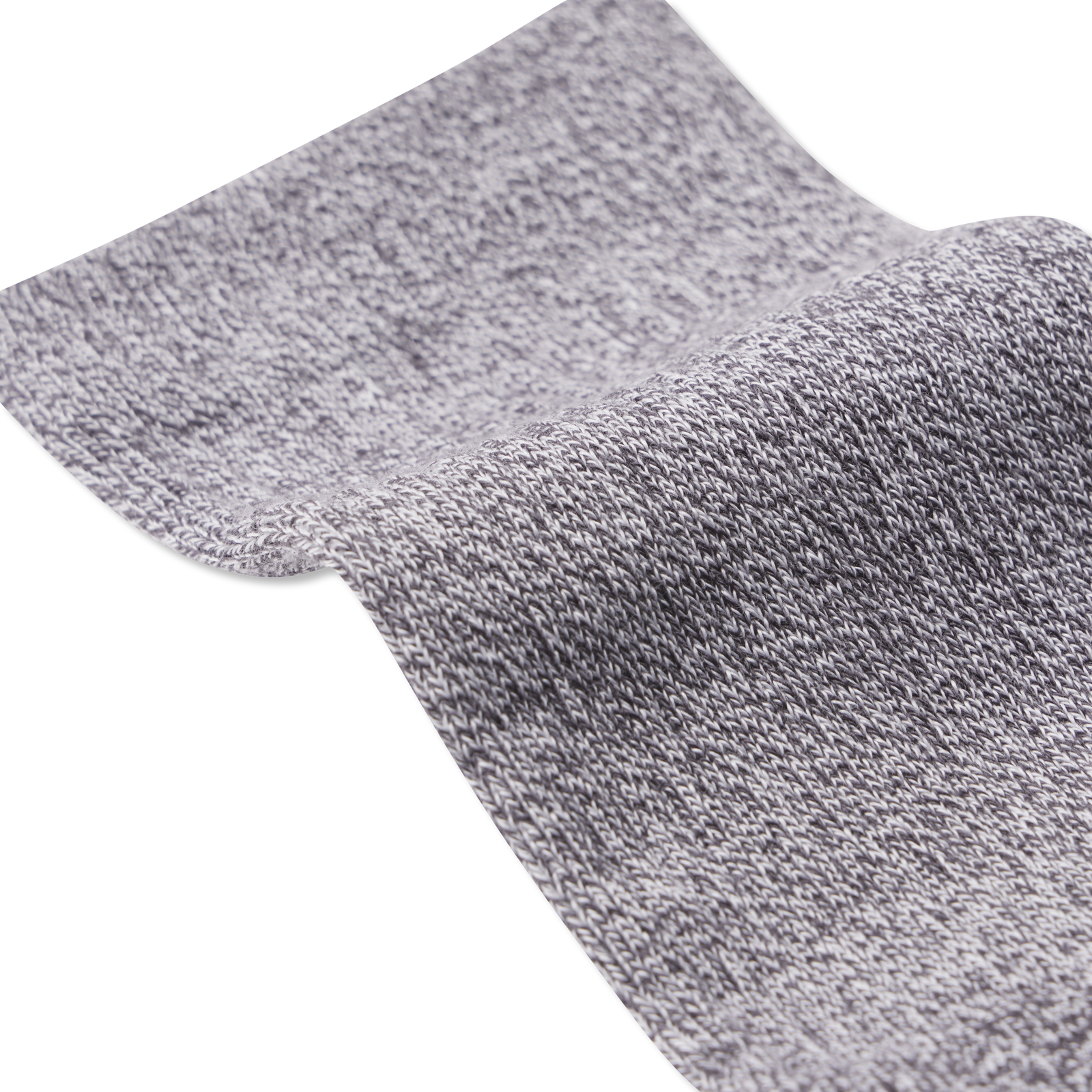 Youth Marl Calf Socks - Charcoal / White Detail [3129]