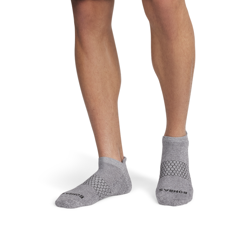 Marl Ankle Socks - Charcoal / White MO1 [3360]