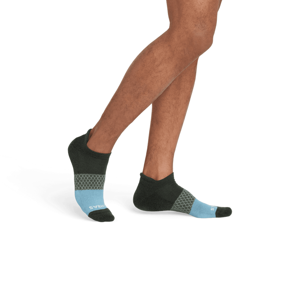 Men's Tri-Block Ankle Socks midnightolive-black--3-transparent