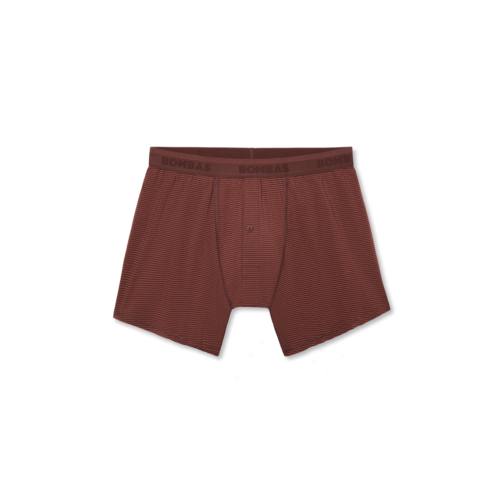Men's Cotton Modal Blend Boxer - Dark Cocoa Dark Cedar Micro Stripe L Front [4230]