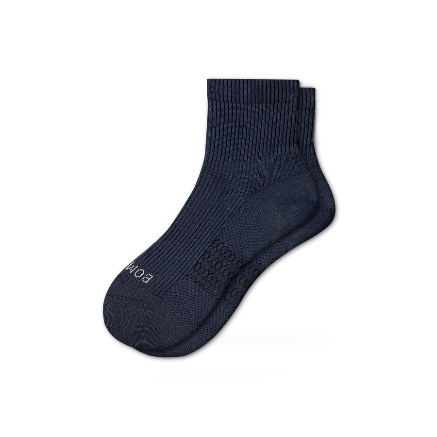 Men's Modern Rib Quarter Socks - Run Ready