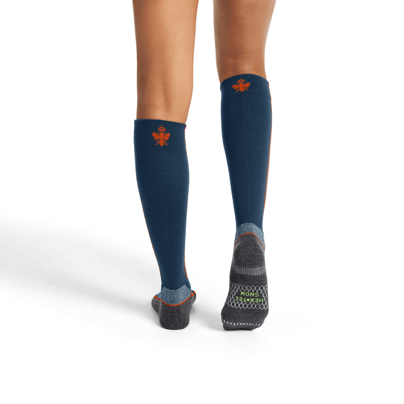 Mid-Cushion Merino Wool Ski & Snowboard Socks - Navy Ocean WO2 [6968]