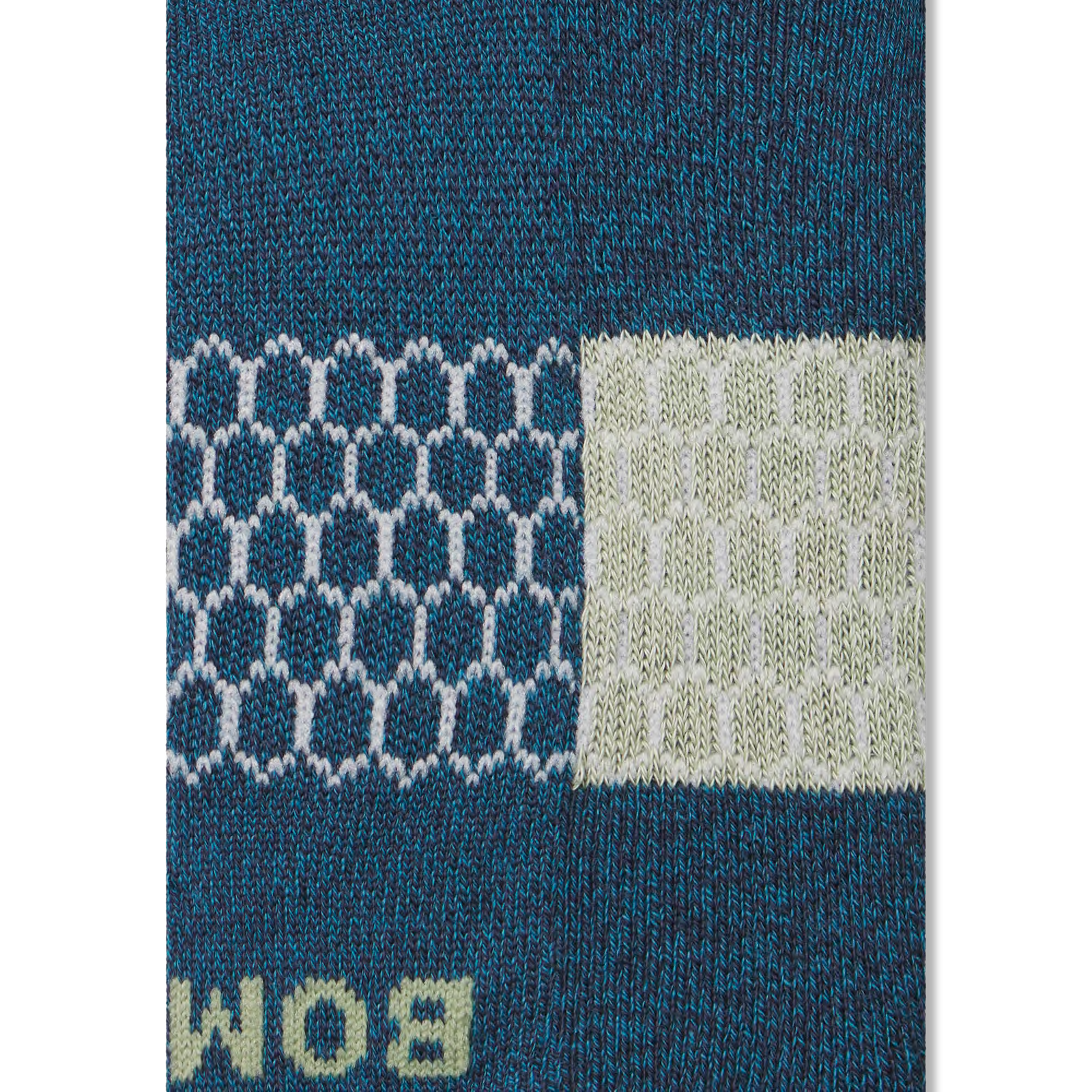 Youth Marl Ankle Socks - Blue Teal / Mica Sage Detail [6973]