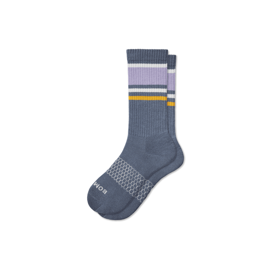 Men's Stripes Calf Socks - Steady Crew Wear