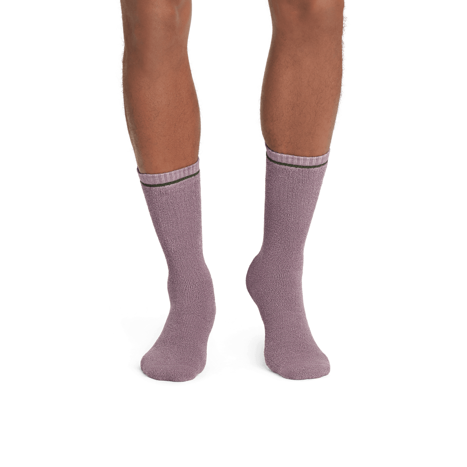 Cotton Terry Calf Socks spanishrose-steelpruple-MO-2-transparent