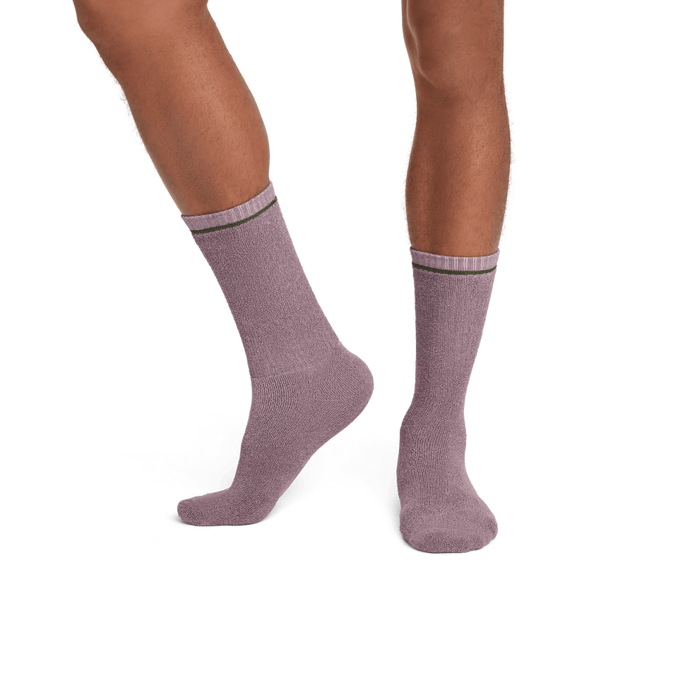 Cotton Terry Calf Socks spanishrose-steelpruple-MO-3-transparent