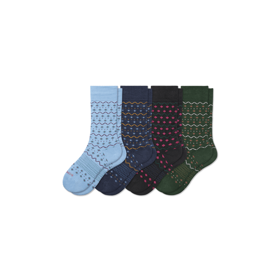 Youth Dress Calf Sock 4-Pack - Active Court Comfort