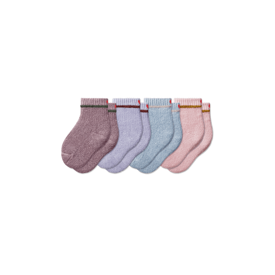 Toddler Terry Calf Sock 4-Pack - Classic Lounge Cushion