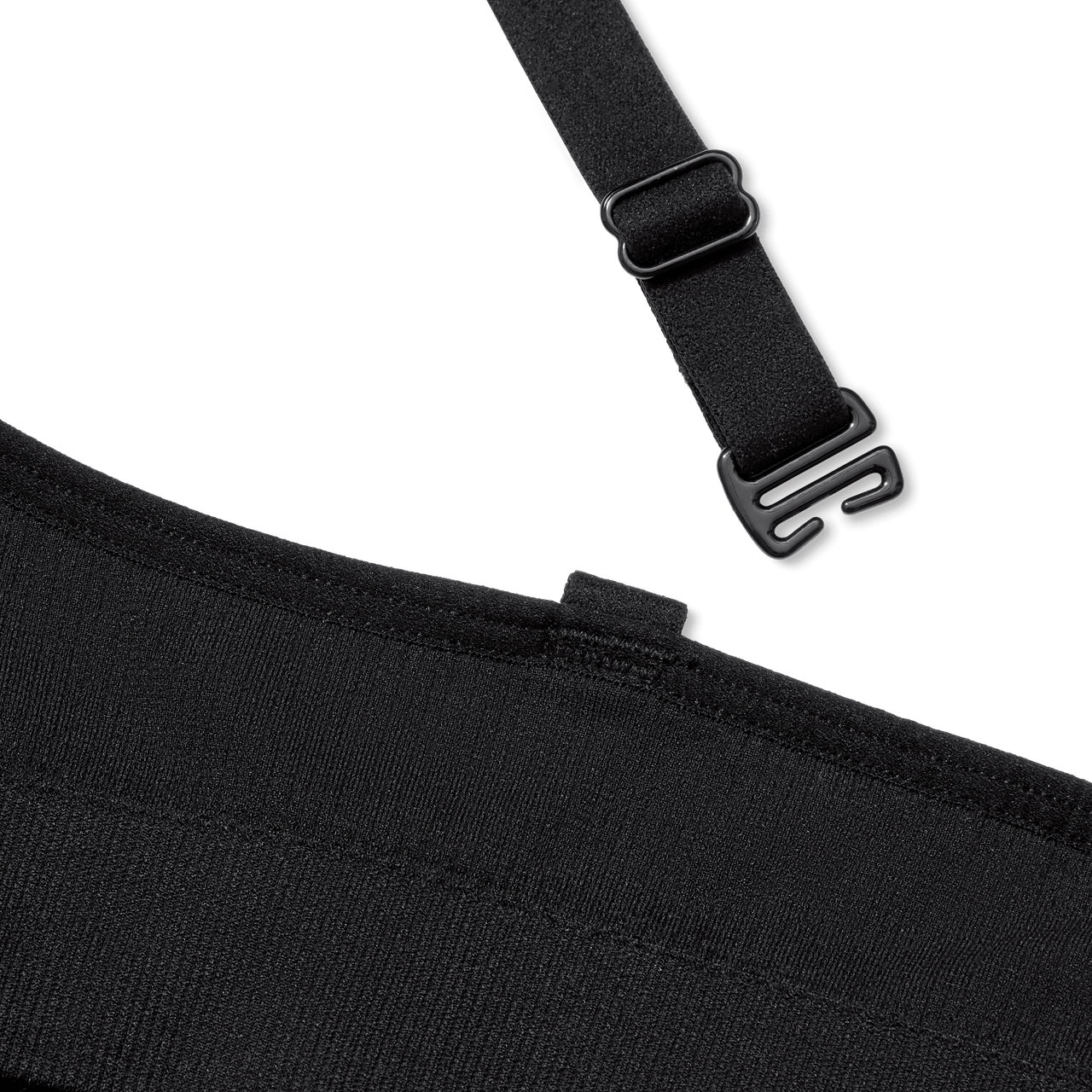 Women's Ribbed Seamless Triangle Bralette - Black Detail [7665]