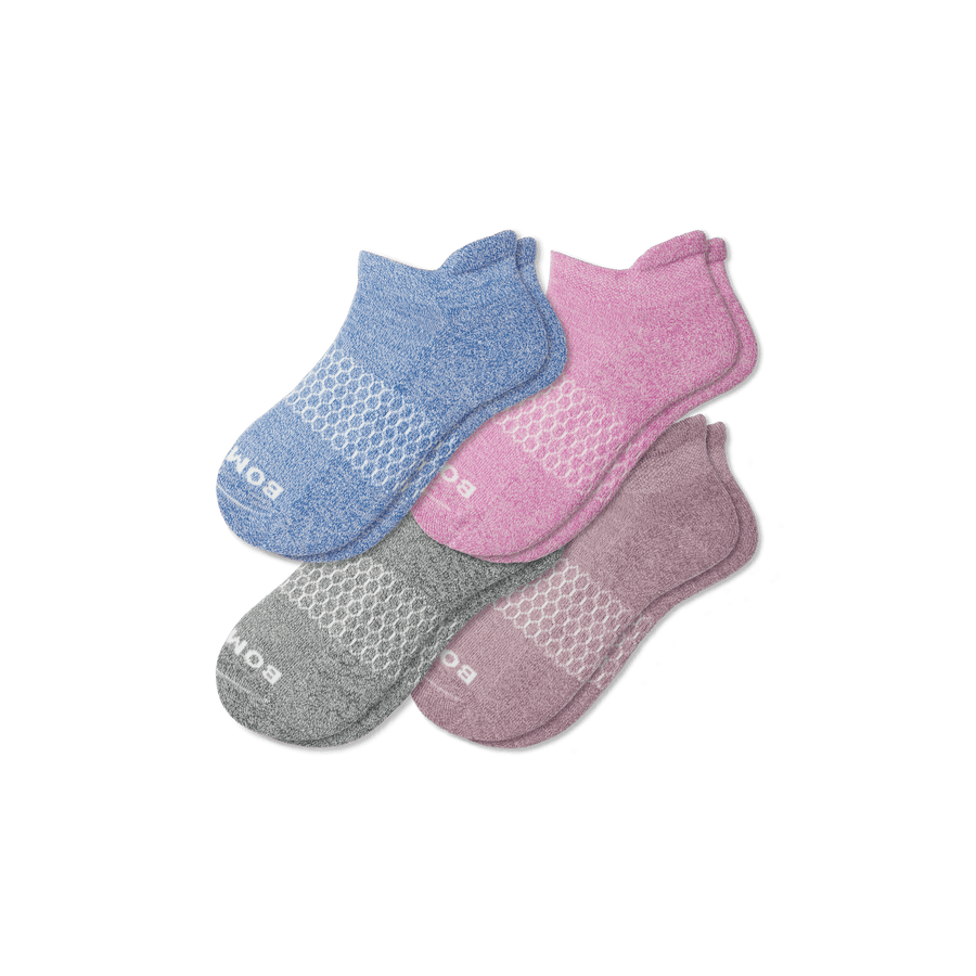 Women's Marl Ankle Sock 4-Pack - Comfort Low Cut Support